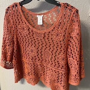 Crochet Knit Top